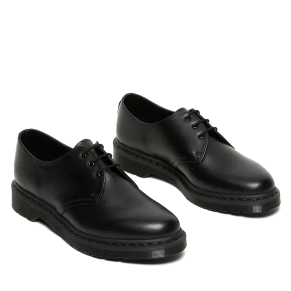 Dr. Martens Black Leather 3-Eye Derby Shoes
